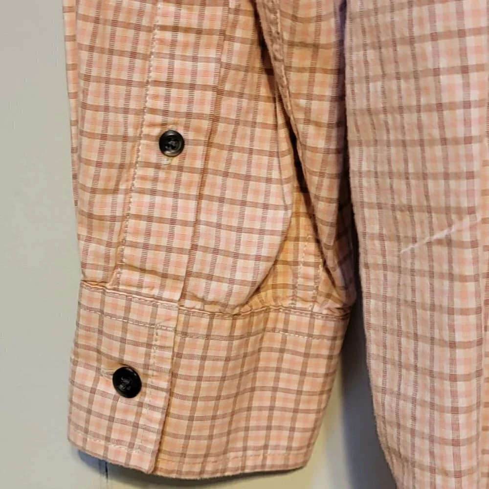J.Crew Men's casual button down shirt - coral/tan - Size Large